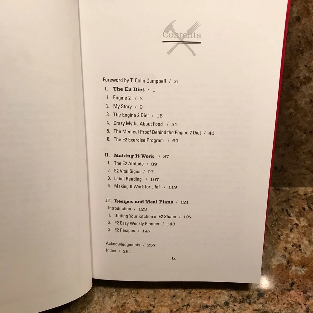 The Engine 2 Diet by Rip Esselstyn Hardcover Book Plant Based Healthy Eating